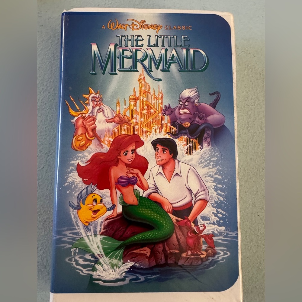 Disney The Little Mermaid VHS - Blue and Red Cover